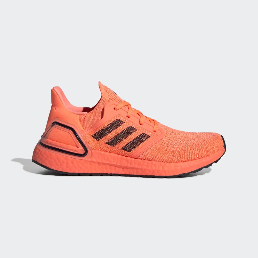 Adidasi Alergare Adidas Ultraboost 20 Dama Romania - Corai/Negrii/Albi EG0720